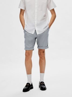 Selected Miesten Shortsit, SLIM LUTON FLEX SHORTS Sininen Kuosi