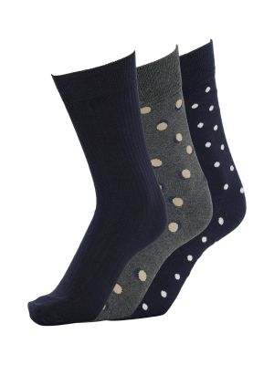Selected miesten sukat 3-pack, TRISTAN 3-PACK SOCK Tummansininen