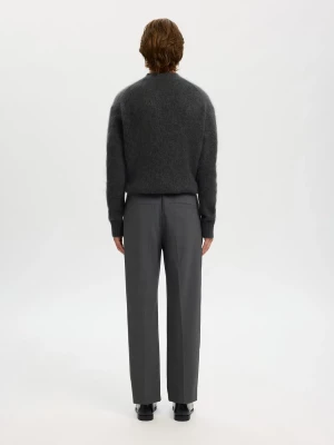 Selected miesten suorat housut, SLHLOOSE-MAGS TRS EX Asphalt