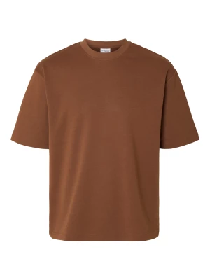 Selected miesten t-paita, LOOSE OSCAR SS O-NECK Poltettu Oranssi