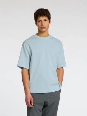 Selected miesten t-paita, LOOSE OSCAR SS O-NECK Vaaleansininen