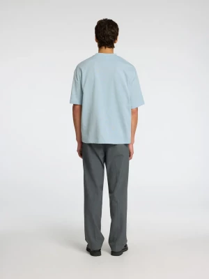 Selected miesten t-paita, LOOSE OSCAR SS O-NECK Vaaleansininen
