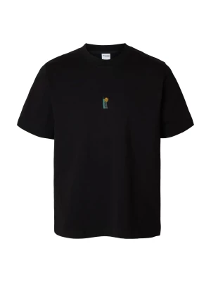 Selected miesten t-paita, PETE LICENSE SS O-NECK TEE Black Computers