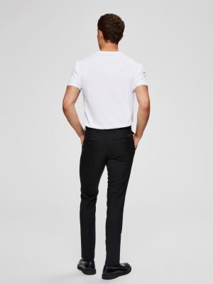 Selected Miesten T-paita, Pima Ss O-neck Valkoinen