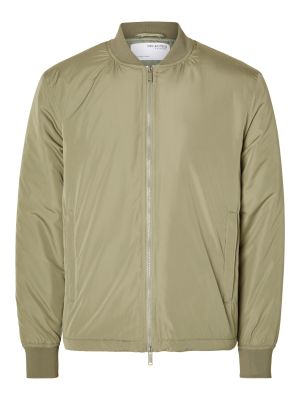 Selected miesten takki, DANNY LAYERS BOMBER Vihreä