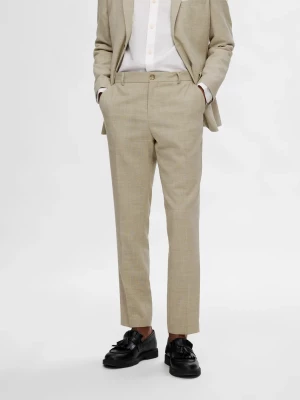 Selected pellavahousut, OASIS LINEN TROUSER Sand