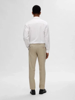Selected pellavahousut, OASIS LINEN TROUSER Sand