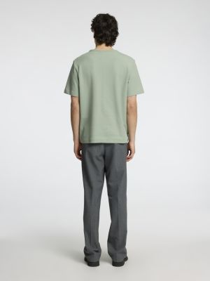 Selected t-paita, JOSEPH PIQUE SS O-NECK Vihreä