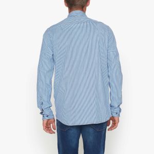 Signal Miesten Kauluspaita, GILBERT WORKER STRIPE Raidallinen Sininen
