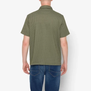 Signal miesten kauluspaita, WILLY SI SHIRT Raidallinen Vihreä