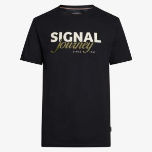 Signal miesten t-paita, DIZZYSI LOGO TEE Musta