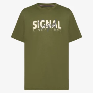 Signal miesten t-paita, OWEN PRINT TEE Armeijanvihreä