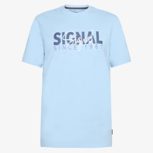 Signal miesten t-paita, OWEN PRINT TEE Vaaleansininen