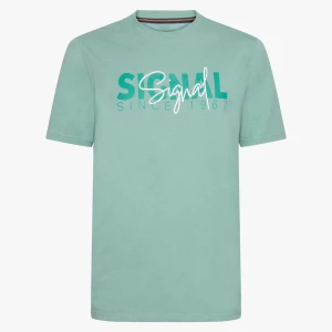 Signal miesten t-paita, OWEN PRINT TEE Vihreä