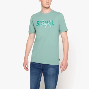 Signal miesten t-paita, OWEN PRINT TEE Vihreä
