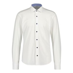 Sinnuu Miesten Kauluspaita, Contrast Performance Shirt Valkoinen
