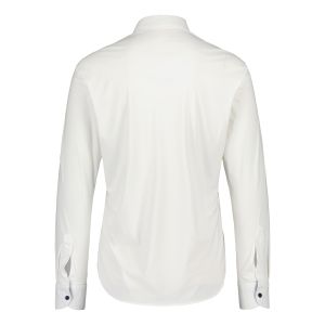 Sinnuu Miesten Kauluspaita, Contrast Performance Shirt Valkoinen