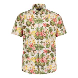 Sinnuu Miesten Kauluspaita, Performance Shirt SS California. Vihreä Kuosi