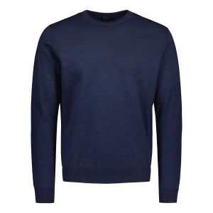 Sinnuu Miesten Neule MERINO CREW, MADE IN ITALY Indigo