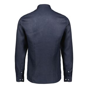 Sinnuu Miesten Pellavapaita Sinnuu 100% Linen Shirt Tummansininen