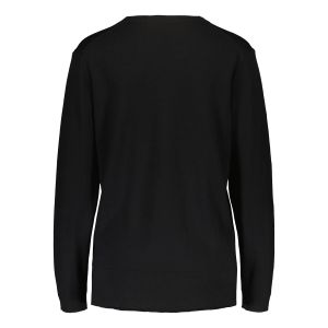 Sinnuu Naisten Neule, Sinnuu W Round Neck 100% Merino E.Fine Musta
