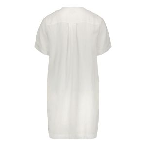 Sinnuu Naisten Pellavamekko linen dress ss Valkoinen