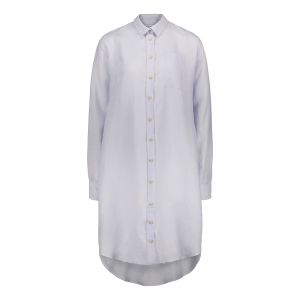 Sinnuu Naisten Pellavapaitamekko SINNUU SHIRT DRESS Vaaleansininen