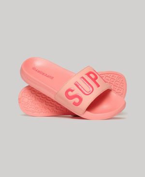 Superdry naisten sandaalit, Core Pool Slide Koralli