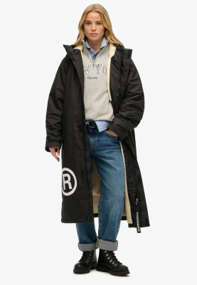 Superdry naisten takki, Windbreaker Changing Robe Musta