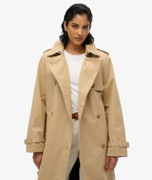Superdry naisten trenssi, Classic Trench Jacket Beige