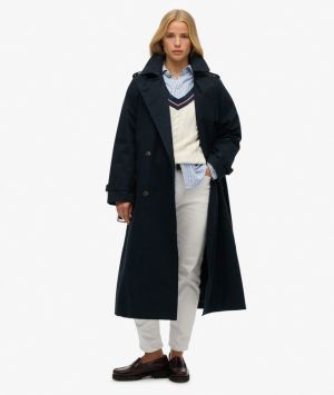 Superdry naisten trenssi, Classic Trench Jacket Tummansininen