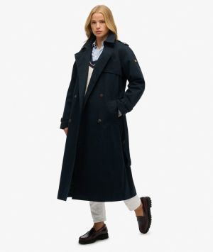 Superdry naisten trenssi, Classic Trench Jacket Tummansininen