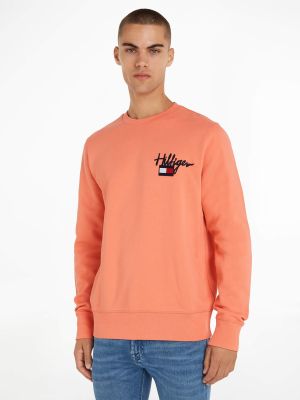 Tommy Hilfiger college, HILFIGER PAINTED GRAPHIC CREW Persikka