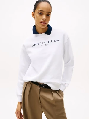 Tommy Hilfiger college, MDRN REG CORP LOGO SWEATER Valkoinen