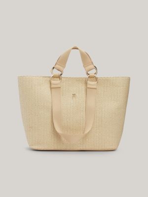 Tommy Hilfiger laukku, TH CITY MONO TOTE Luonnonvalkoinen