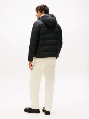 Tommy Hilfiger mieesten takki, MID WEIGHT HOODED JACKET Musta