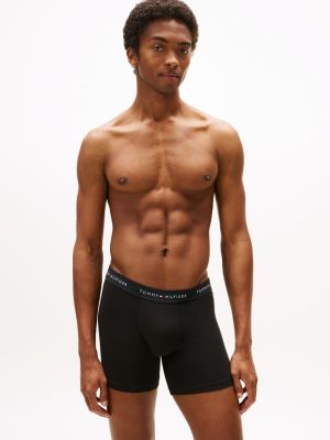 Tommy Hilfiger Miesten Bokserit, 3P Boxer Brief Musta