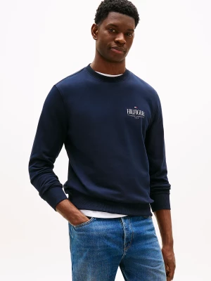 Tommy Hilfiger miesten collegepaita, HILFIGER STACKED SWEATSHIRT Tummansininen