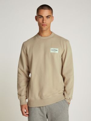 Tommy Hilfiger miesten collegepusero, MONOTYPE LABEL SWEATSHIRT Beige