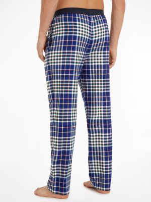 Tommy Hilfiger Miesten Flanellihousut, K FLANNEL PANT Sininen Ruutu