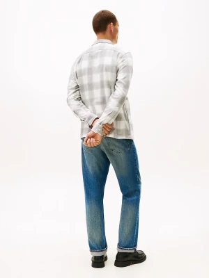 Tommy Hilfiger miesten flanellipaita, FLANNEL CHECK OVERSHIRT JACKET Harmaa Ruutu