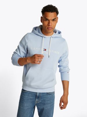 Tommy Hilfiger, Miesten Huppari, Logo Hoody Vaaleansininen