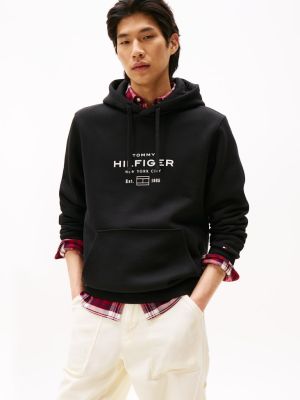 Tommy Hilfiger miesten huppari, OVAL GRAPHIC HOODIE Musta