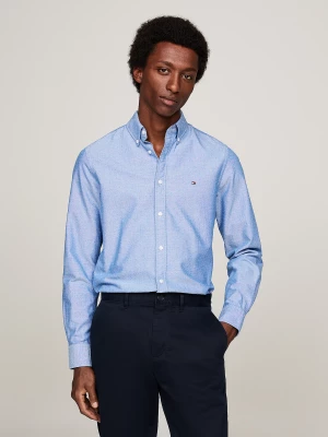 Tommy Hilfiger Miesten Kauluspaita, OXFORD DOBBY SF SHIRT Keskisininen