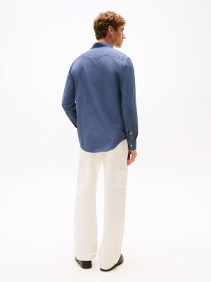 Tommy Hilfiger miesten kauluspaita, PERFORMANCE CHECK RF SHIRT Sininen Kuosi