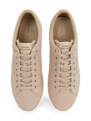 Tommy Hilfiger miesten kengät, TH HI VULC LOW CORE CANVAS Beige