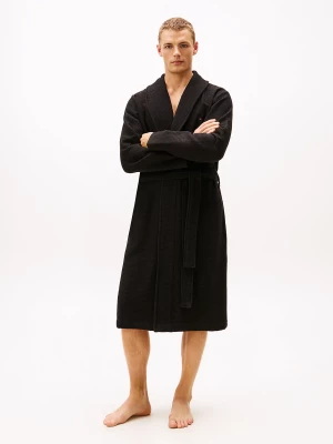 Tommy Hilfiger miesten kylpytakki, WAFFLE BATHROBE Musta