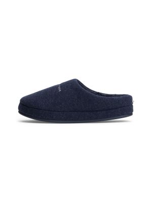 Tommy Hilfiger miesten kylpytossut, HILFIGER FELT HOUSE SHOE Tummansininen
