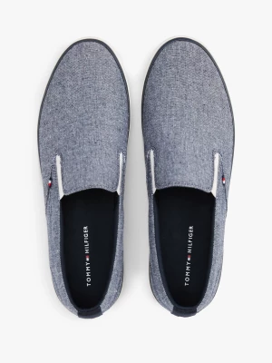 Tommy Hilfiger miesten lenkkarit, TH HI VULC LOW SLIP ON Sininen Kuosi