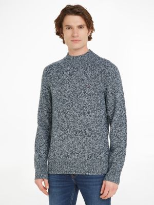 Tommy Hilfiger Miesten Neule, K MULTI HTR MERINO MOCK NK Tummanharmaa